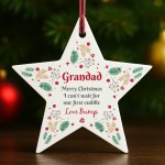 Merry Christmas Grandad To Be From Bump Acrylic Star Merry Christmas Grandad To Be From Bump Acrylic Star