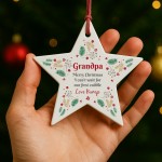 Merry Christmas Grandpa To Be From Bump Acrylic Star Gift Merry Christmas Grandpa To Be From Bump Acrylic Star Gift