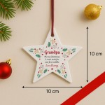 Merry Christmas Grandpa To Be From Bump Acrylic Star Gift Merry Christmas Grandpa To Be From Bump Acrylic Star Gift