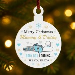 Merry Christmas Mummy And Daddy From Baby Boy Acrylic Bauble Merry Christmas Mummy And Daddy From Baby Boy Acrylic Bauble