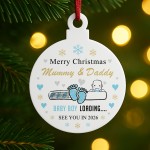 Merry Christmas Mummy And Daddy From Baby Boy Acrylic Bauble Merry Christmas Mummy And Daddy From Baby Boy Acrylic Bauble