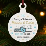 Merry Christmas Mummy And Daddy From Baby Boy Acrylic Bauble Merry Christmas Mummy And Daddy From Baby Boy Acrylic Bauble