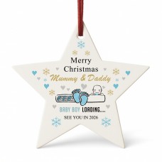 Merry Christmas Mummy And Daddy From Baby Boy Acrylic Star Gift 