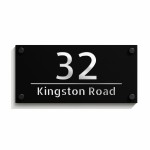 Number Sign Personalised House Laser Cut 3d Door - Silver Mirror Number Sign Personalised House Laser Cut 3d Door - Silver Mirror