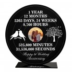 Personalised Photo Frame Gift For 1st Anniversary For Husband