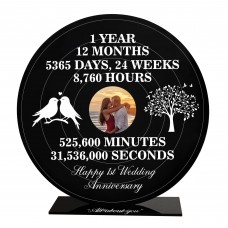 Personalised Photo Frame Gift For 1st Anniversary For Husband