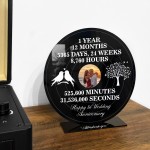 Personalised Photo Frame Gift For 1st Anniversary For Husband