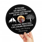 Personalised Photo Frame Gift For 40th Anniversary For Husband