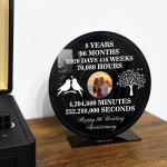 Personalised Photo Frame Gift For 8th Anniversary For Husband