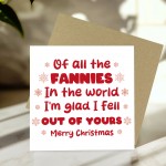 Rude Christmas Card For Mum Novelty Xmas Mum Card From Daughter