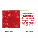 Rude Christmas Card For Mum Novelty Xmas Mum Card From Daughter