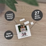 Personalised 18th 21st 30th 40th 50th Birthday Photo Block