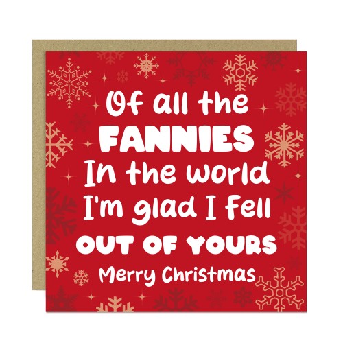 Funny Christmas Card For Mum Rude Card From Son Daughter Humour