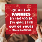Funny Christmas Card For Mum Rude Card From Son Daughter Humour