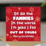 Funny Christmas Card For Mum Rude Card From Son Daughter Humour