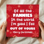 Funny Christmas Card For Mum Rude Card From Son Daughter Humour