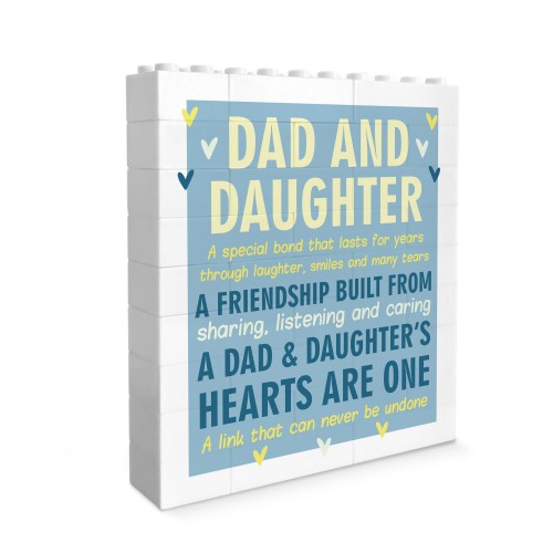 Dad And Daughter Gifts Building Block Dad Gifts For Birthday