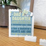 Dad And Daughter Gifts Building Block Dad Gifts For Birthday