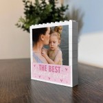 Personalised Auntie Gift Building Block Photo Gift For Auntie
