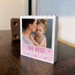 Personalised Auntie Gift Building Block Photo Gift For Auntie