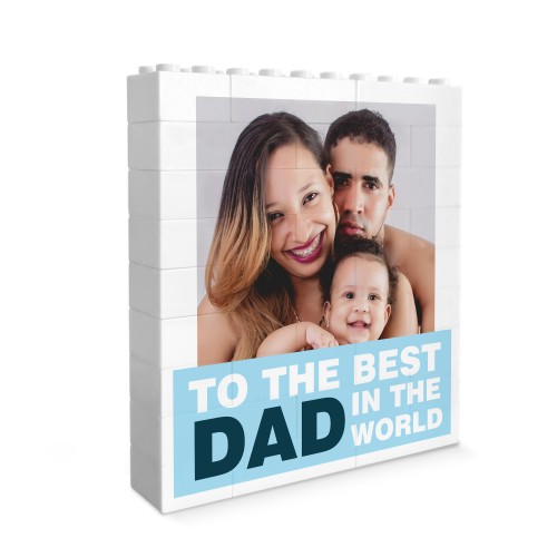 Personalised Dad Gift Building Block Photo Gift For Dad Birthday Personalised Dad Gift Building Block Photo Gift For Dad Birthday