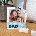 Personalised Dad Gift Building Block Photo Gift For Dad Birthday Personalised Dad Gift Building Block Photo Gift For Dad Birthday