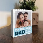 Personalised Dad Gift Building Block Photo Gift For Dad Birthday Personalised Dad Gift Building Block Photo Gift For Dad Birthday