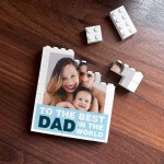 Personalised Dad Gift Building Block Photo Gift For Dad Birthday Personalised Dad Gift Building Block Photo Gift For Dad Birthday