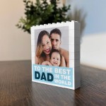Personalised Dad Gift Building Block Photo Gift For Dad Birthday Personalised Dad Gift Building Block Photo Gift For Dad Birthday