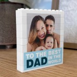 Personalised Dad Gift Building Block Photo Gift For Dad Birthday Personalised Dad Gift Building Block Photo Gift For Dad Birthday