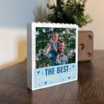 Personalised Daddy Gift Building Block Photo Gift For Daddy