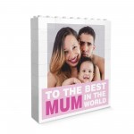 Personalised Best Mum Gift Building Block Photo Gift For Mum