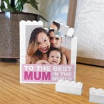Personalised Best Mum Gift Building Block Photo Gift For Mum