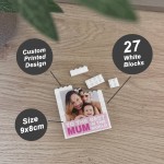 Personalised Best Mum Gift Building Block Photo Gift For Mum