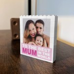 Personalised Best Mum Gift Building Block Photo Gift For Mum