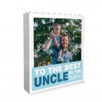 Personalised Best Uncle Gift Building Block Photo Gift For Uncle