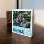 Personalised Best Uncle Gift Building Block Photo Gift For Uncle