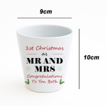 1st Christmas As Mr And Mrs Gift Plant Pot Gift For Couple