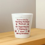 Merry Christmas Teaching Assistant Gift Plant Pot For TA