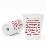 Merry Christmas Teaching Assistant Gift Plant Pot For TA