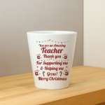 Merry Christmas Teacher Gift Plant Pot Gift For Teacher Nursery