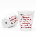Merry Christmas Teacher Gift Plant Pot Gift For Teacher Nursery