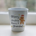 Merry Christmas Nanny and Grandad Plant Pot Gift For Grandparent