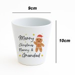 Merry Christmas Nanny and Grandad Plant Pot Gift For Grandparent