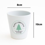 Happy Christmas To The Best Teacher Plant Pot Gift For Teacher