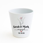 Personalised Plant Pot Engagement Gift For Couple Congrats Personalised Plant Pot Engagement Gift For Couple Congrats