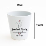 Personalised Plant Pot Engagement Gift For Couple Congrats Personalised Plant Pot Engagement Gift For Couple Congrats