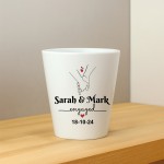 Personalised Plant Pot Engagement Gift For Couple Congrats Personalised Plant Pot Engagement Gift For Couple Congrats