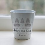 Merry Christmas Parents Gift Personalised Plant Pot Gift For Mum Merry Christmas Parents Gift Personalised Plant Pot Gift For Mum