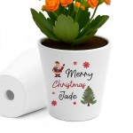 Merry Christmas Gift For Colleague Friend Personalised Plant Pot